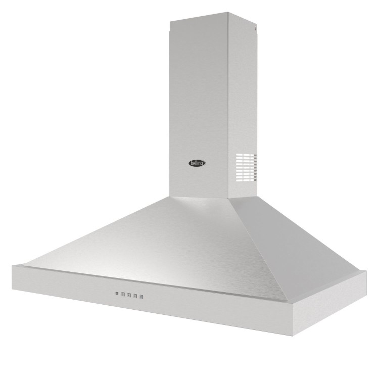 Belling 90cm CookCentre Pyramid Chimney Cooker Hood - Stainless Steel