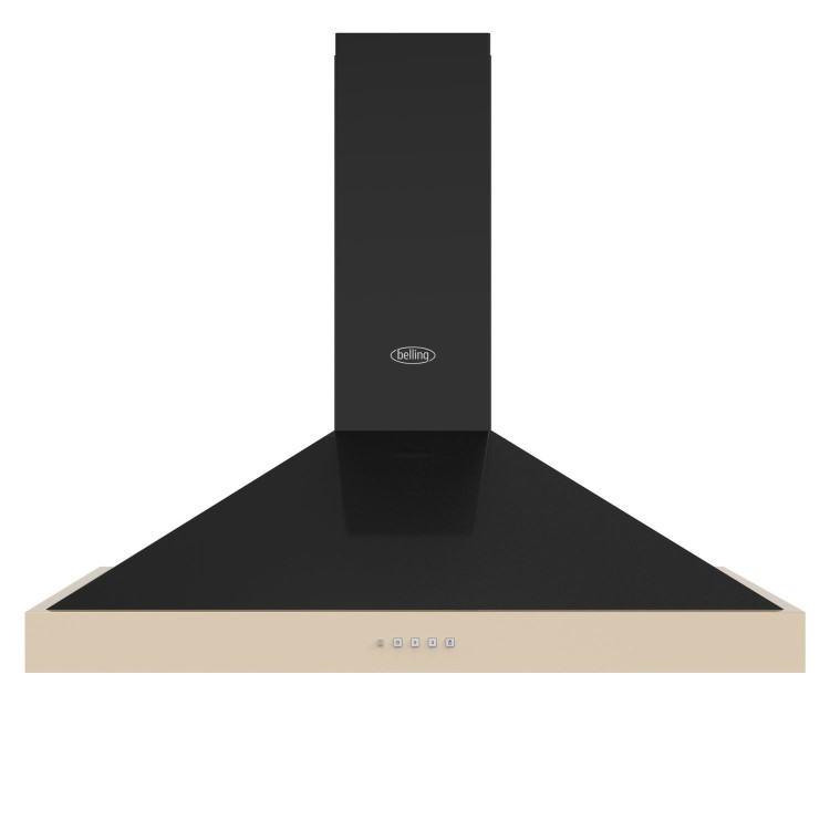 Belling 90cm FarmHouse Pyramid Chimney Cooker Hood - Cream
