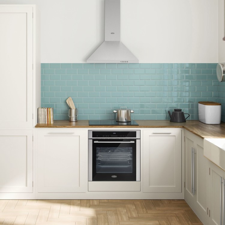 Belling 60cm Pyramid Chimney Cooker Hood - Stainless Steel