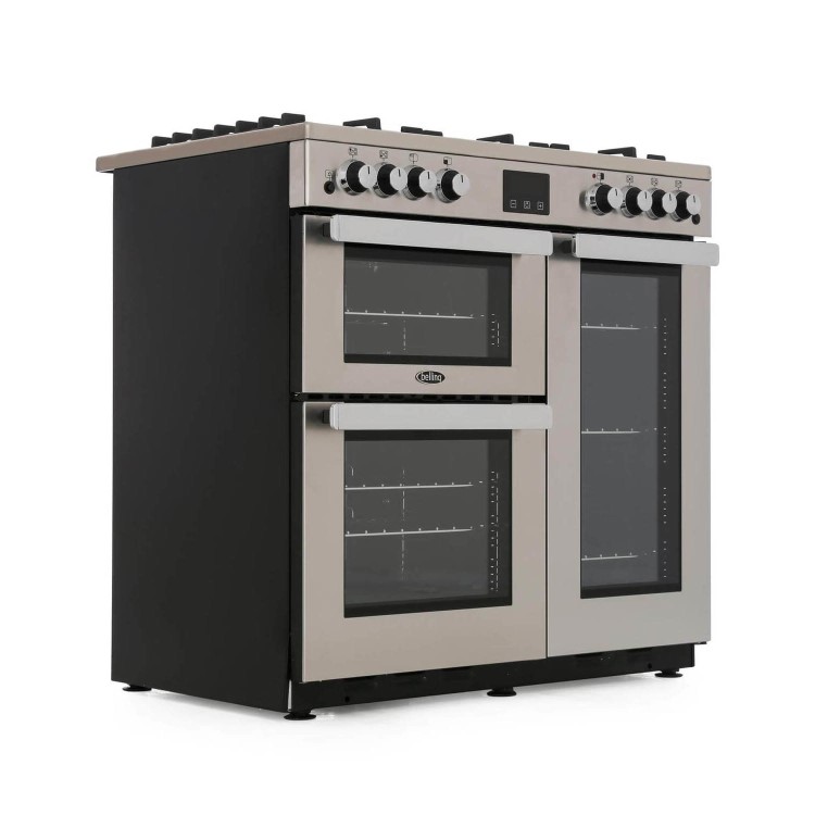 Belling Cookcentre X90G Professional 90cm Gas Range Cooker - Stainless Steel