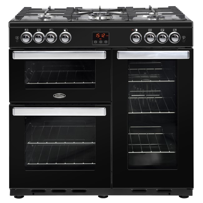 Belling 444411725 Cookcentre X90G 90cm Gas Range Cooker - Black