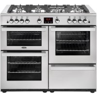 Belling Cookcentre X110G Professional 110cm Gas Range Cooker - Stainless Steel Belling Cookcentre X110G Professional 110cm Gas Range Cooker - Stainless Steel