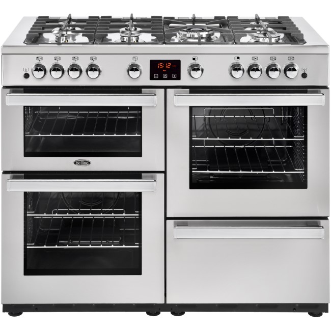 Belling Cookcentre X110G Professional 110cm Gas Range Cooker - Stainless Steel