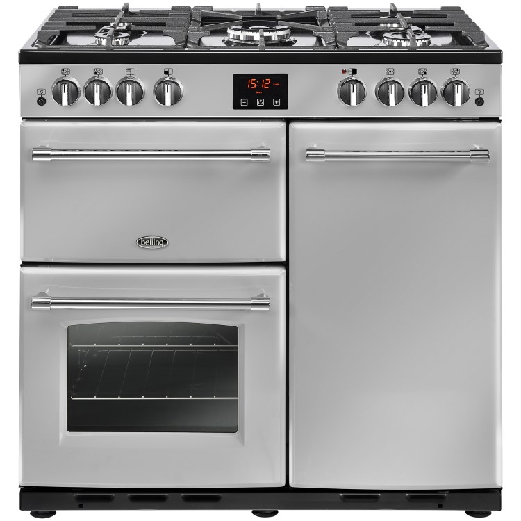 Belling Farmhouse X90G 90cm Gas Range Cooker - Silver