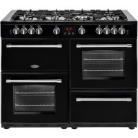 Refurbished Belling Farmhouse X110G 110cm Gas Range Cooker Black