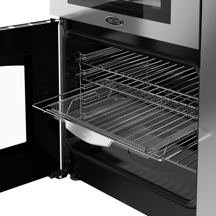 Refurbished Belling Cookcentre 444411796 90cm 5 Zone Induction Hob Electric Range Cooker