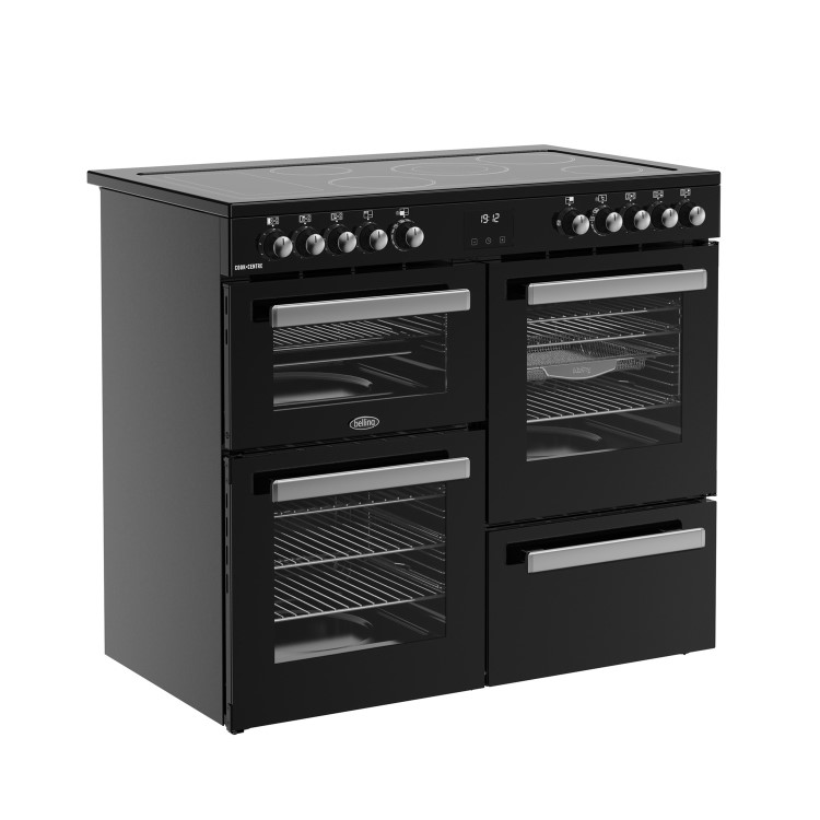 Belling Cookcentre 100cm Electric Range Cooker - Black
