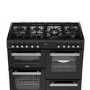 Belling Cookcentre 100cm Dual Fuel Range Cooker - Black