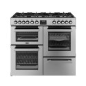 444411800 Belling Cookcentre 100cm Dual Fuel Range Cooker - Stainless Steel
