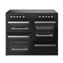 444411803 Belling Cookcentre 110cm Electric Range Cooker - Black