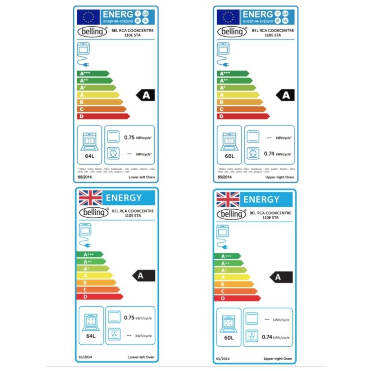 Belling Cookcentre 110cm Electric Range Cooker - Stainless Steel