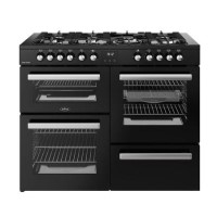 Belling Cookcentre 110cm Dual Fuel Range Cooker - Black Belling Cookcentre 110cm Dual Fuel Range Cooker - Black
