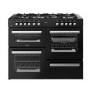 Belling Cookcentre 110cm Dual Fuel Range Cooker - Black
