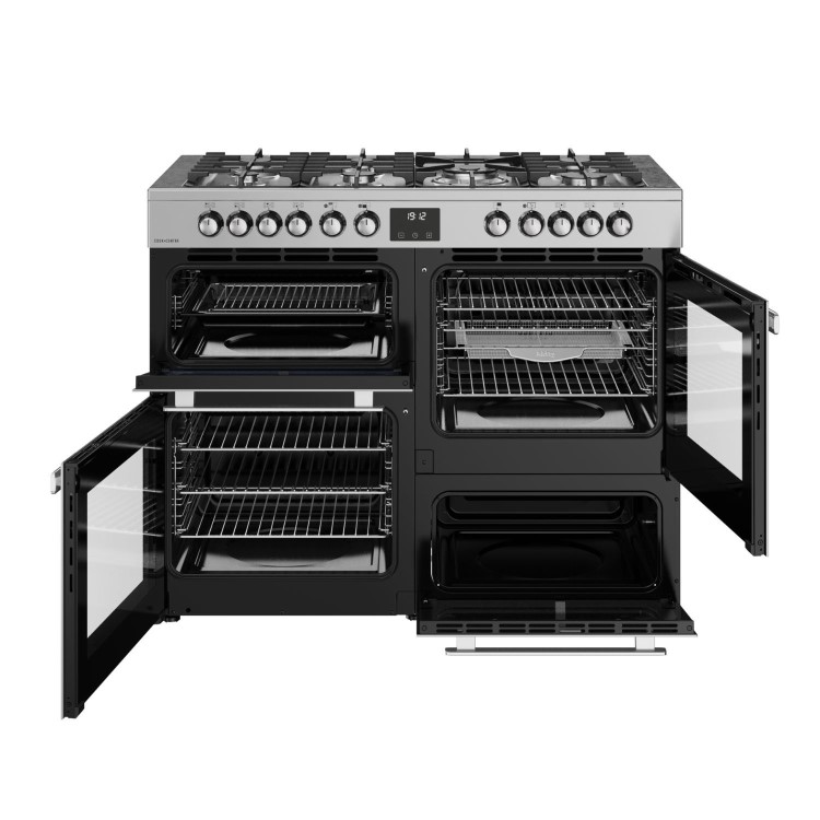 Belling Cookcentre 110cm Dual Fuel Range Cooker - Stainless Steel
