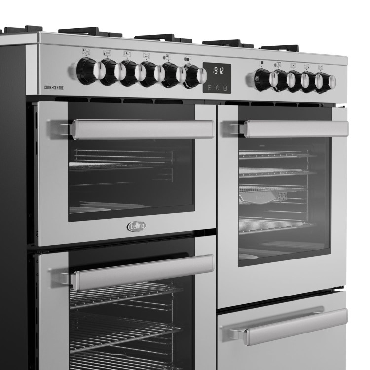 Belling Cookcentre 110cm Dual Fuel Range Cooker - Stainless Steel