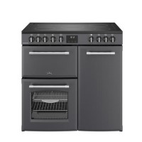 Belling Farmhouse 90cm Electric Range Cooker - Grey