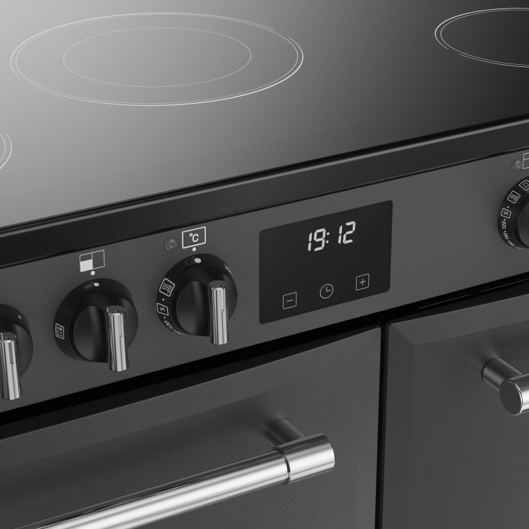 Belling Farmhouse 90cm Electric Range Cooker - Grey