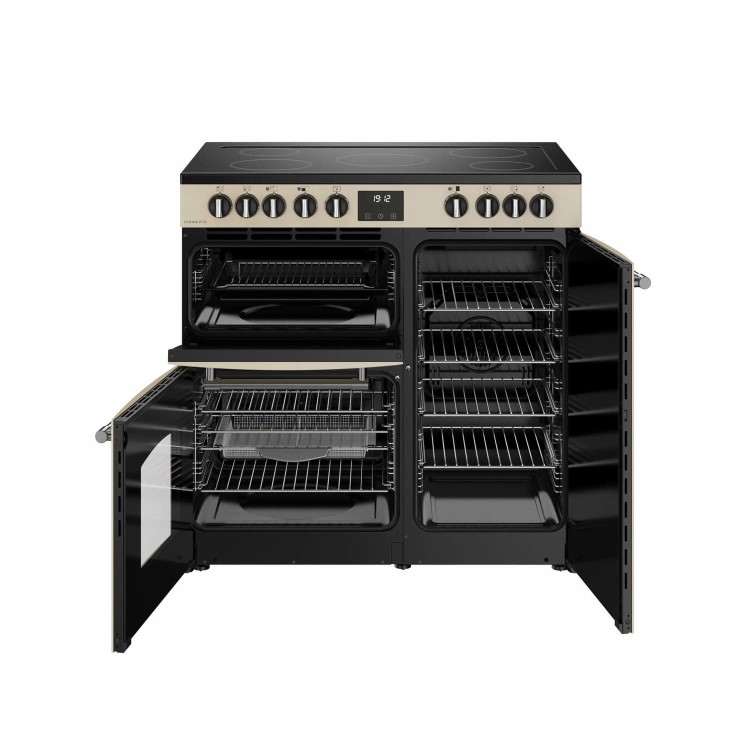 Belling Farmhouse 90cm Electric Range Cooker - Cream