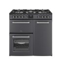 444411819 Belling Farmhouse 90cm Dual Fuel Range Cooker - Grey