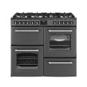 444411828 Belling Farmhouse 100cm Dual Fuel Range Cooker - Grey