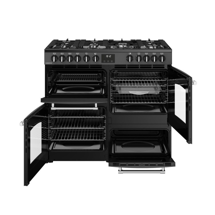 Belling Farmhouse 100cm Dual Fuel Range Cooker - Grey
