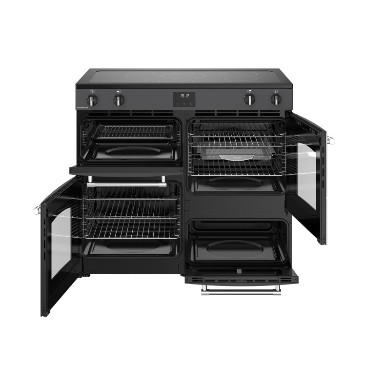 Belling Farmhouse 100cm Electric Induction Range Cooker - Grey