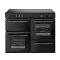 Refurbished Belling Farmhouse 110cm Electric Ceramic Range Cooker - Black