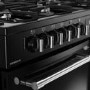 Belling Farmhouse 110cm Dual Fuel Range Cooker - Black