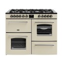 A2/444411839 Refurbished Belling Farmhouse 444411839 110cm Dual Fuel Range Cooker Cream