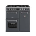 A2/444411849 Refurbished Stoves Richmond 90cm Dual Fuel Range Cooker - Anthracite