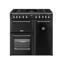 444411850 Stoves Richmond 90cm Dual Fuel Range Cooker - Black