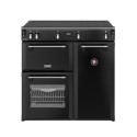 444411853 Stoves Richmond 90cm Electric Induction Range Cooker - Black