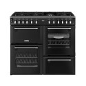 444411856 Stoves Richmond 100cm Dual Fuel Range Cooker - Black