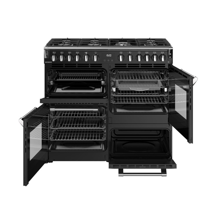 Refurbished Stoves Richmond 100cm Dual Fuel Range Cooker - Black