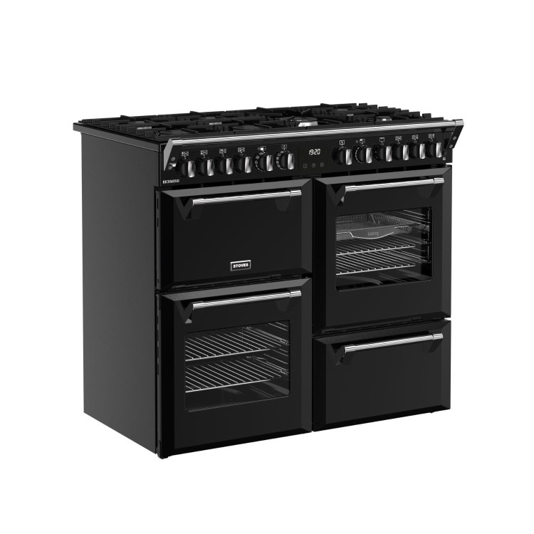 Refurbished Stoves Richmond 100cm Dual Fuel Range Cooker - Black