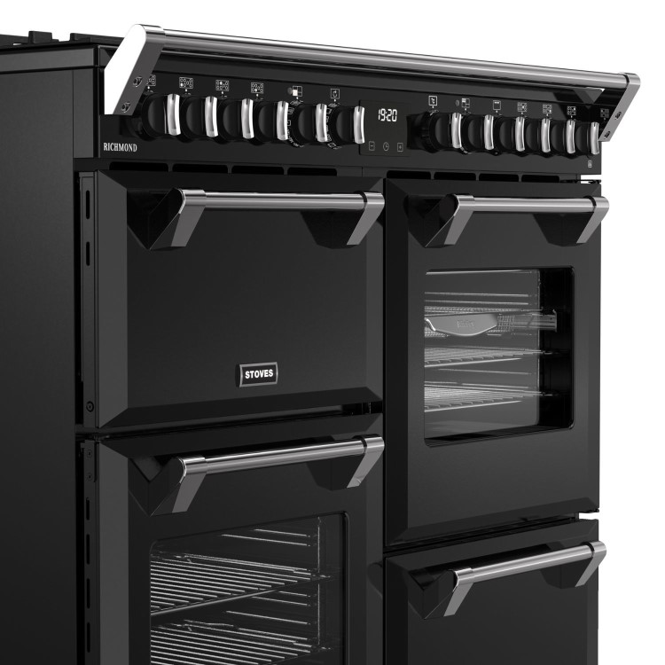 Refurbished Stoves Richmond 100cm Dual Fuel Range Cooker - Black
