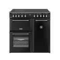 444411869 Stoves Richmond DX 90cm Electric Induction Range Cooker - Black