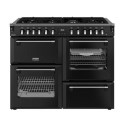 A2/444411876 Refurbished Stoves Richmond DX 110cm Dual Fuel Range Cooker Black