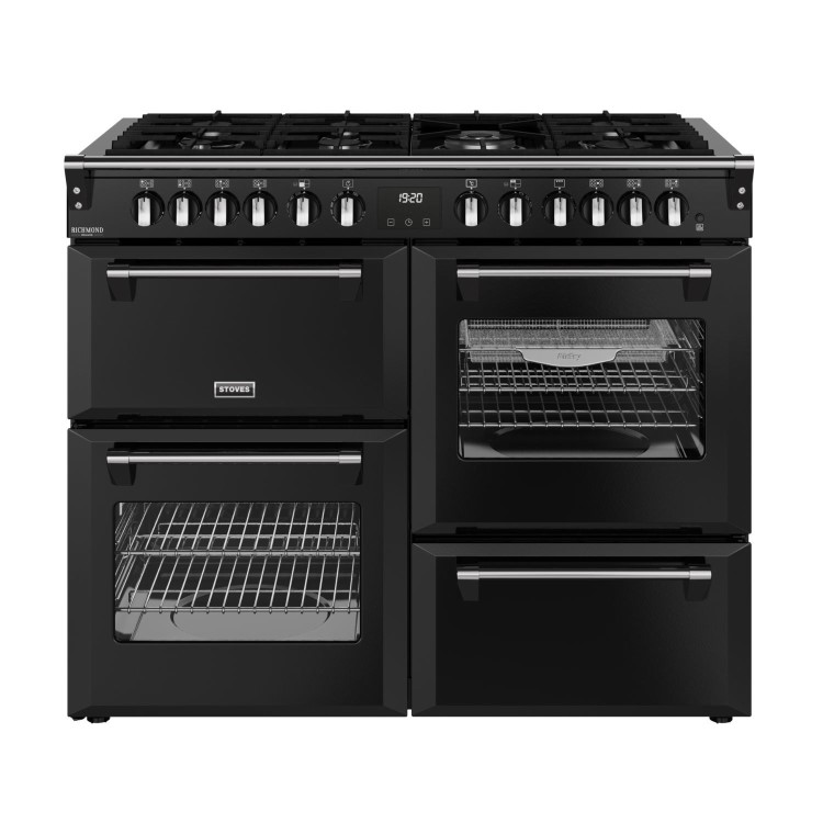 Refurbished Stoves Richmond DX 110cm Dual Fuel Range Cooker Black