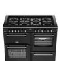 Refurbished Stoves Richmond DX 110cm Dual Fuel Range Cooker Black