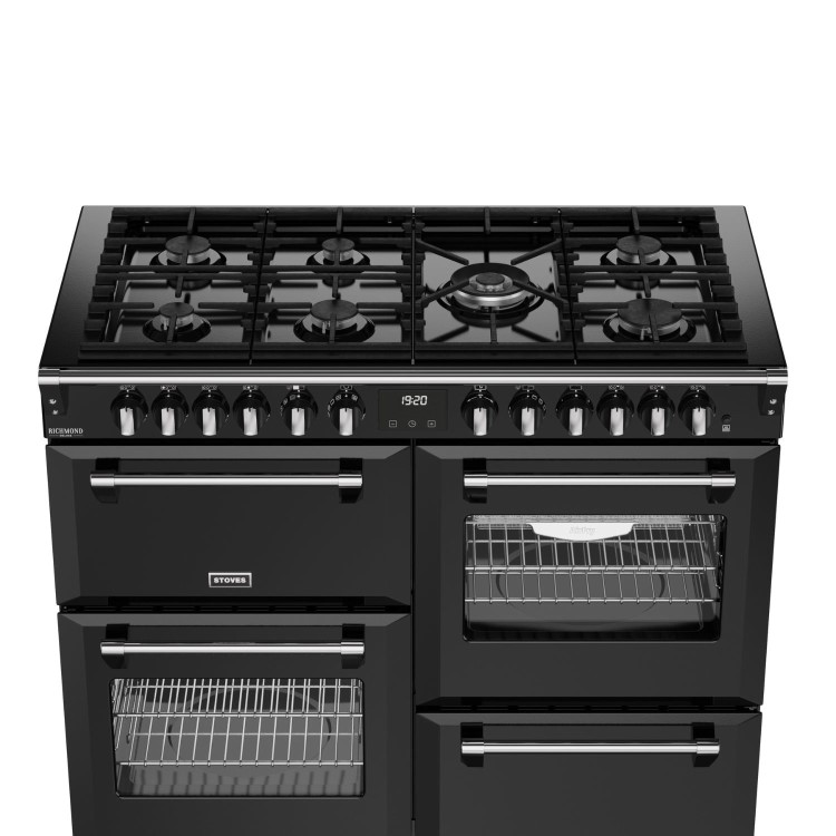 Refurbished Stoves Richmond DX 110cm Dual Fuel Range Cooker Black