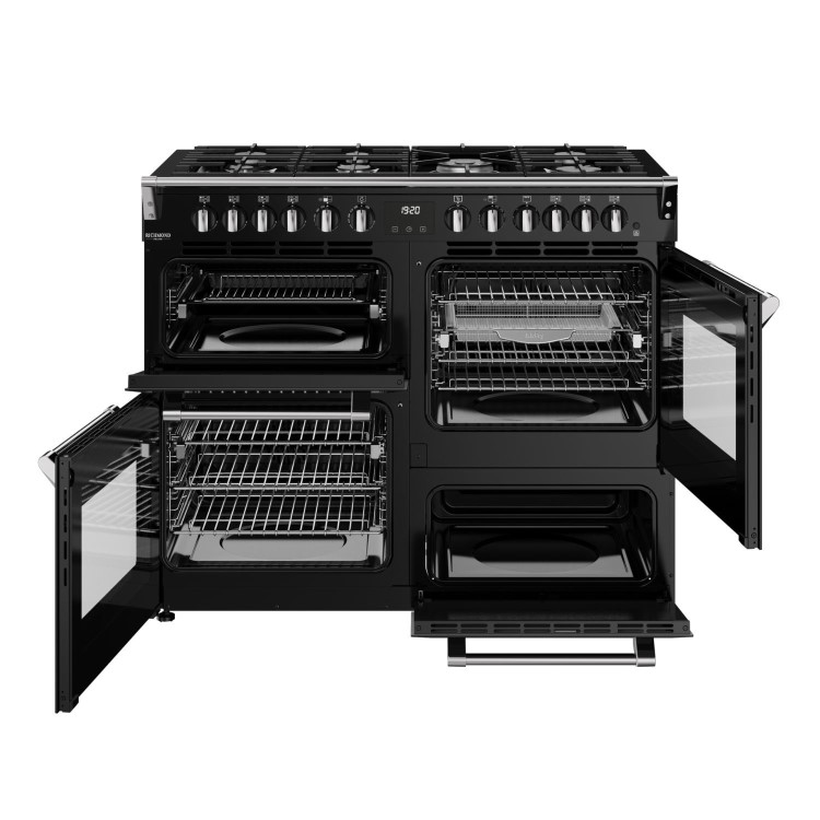 Refurbished Stoves Richmond DX 110cm Dual Fuel Range Cooker Black
