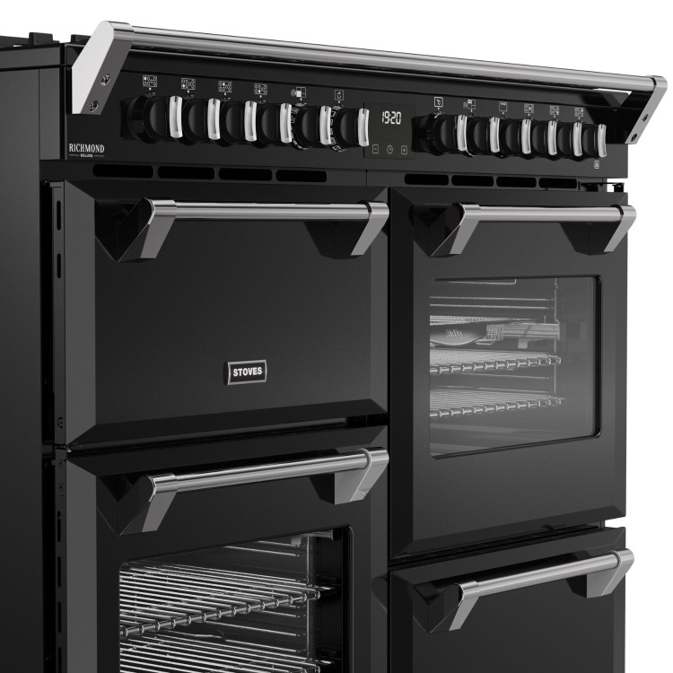 Refurbished Stoves Richmond DX 110cm Dual Fuel Range Cooker Black