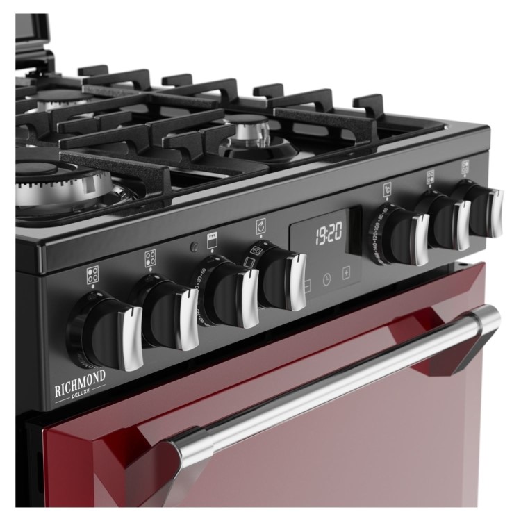 Stoves Richmond DX 60cm Dual Fuel Cooker - Garnet Red