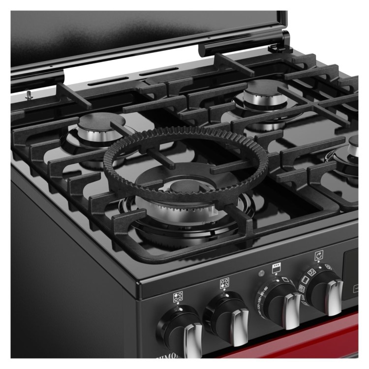 Stoves Richmond DX 60cm Dual Fuel Cooker - Garnet Red