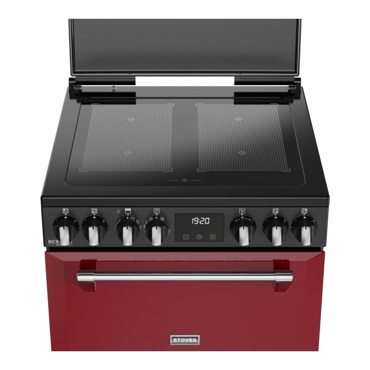 Stoves Richmond DX 60cm Electric Induction Cooker - Garnet Red