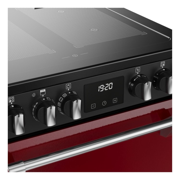 Stoves Richmond DX 60cm Electric Induction Cooker - Garnet Red