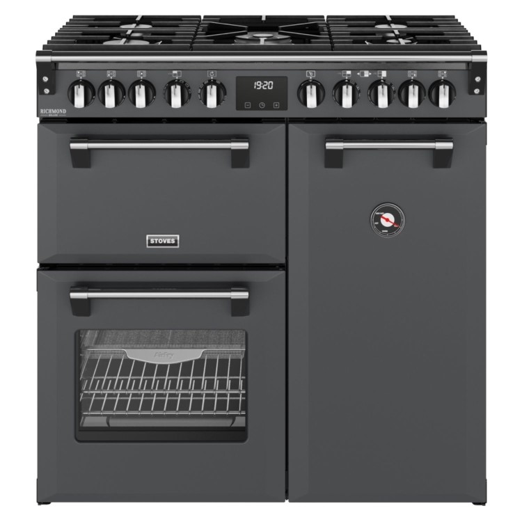 Stoves Richmond DX 90cm Dual Fuel Range Cooker - Anthracite Grey
