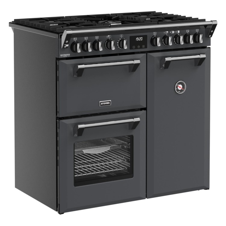 Stoves Richmond DX 90cm Dual Fuel Range Cooker - Anthracite Grey