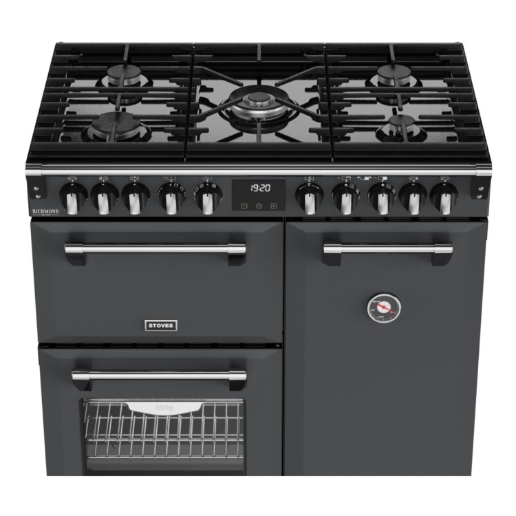 Stoves Richmond DX 90cm Dual Fuel Range Cooker - Anthracite Grey